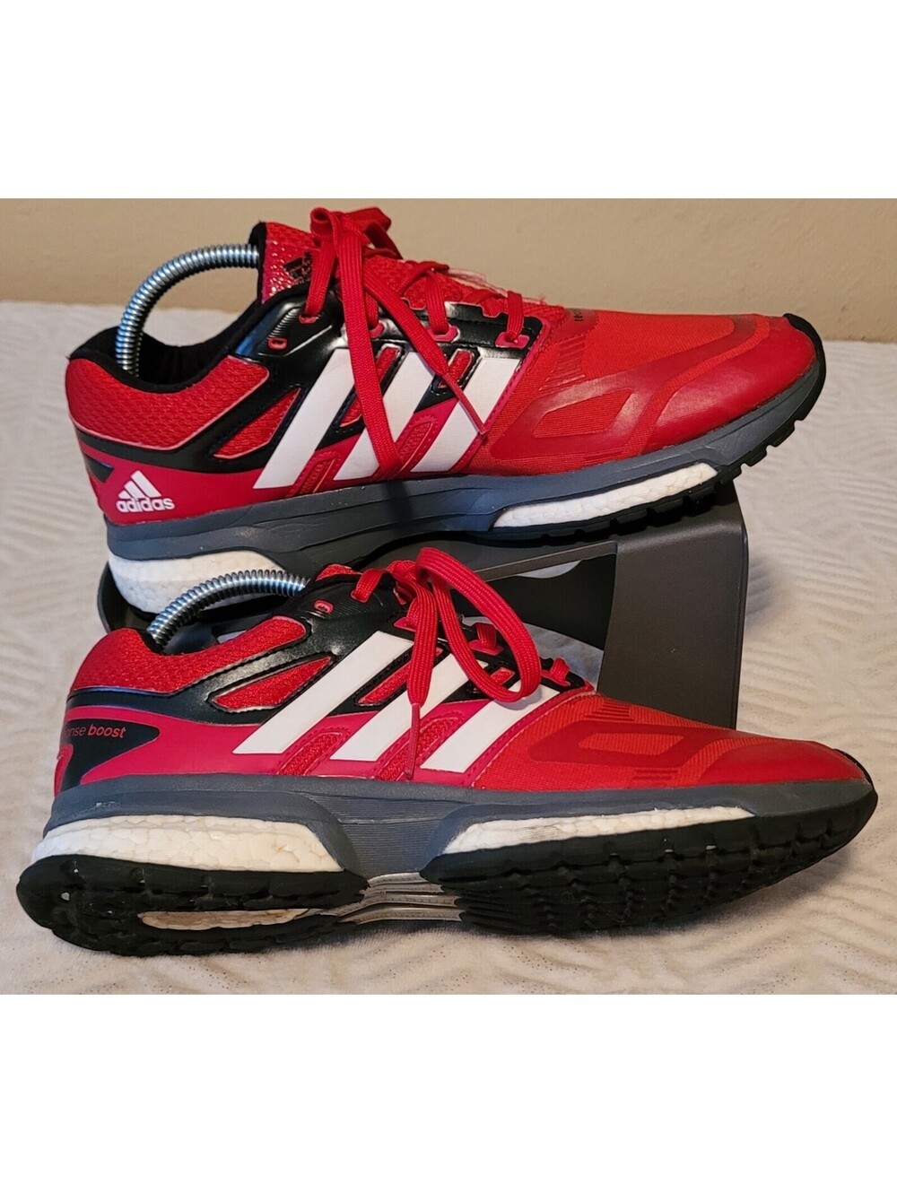 Adidas Response Boost Tech Running Shoes Men's Size 8.5 B26002. Bold Red